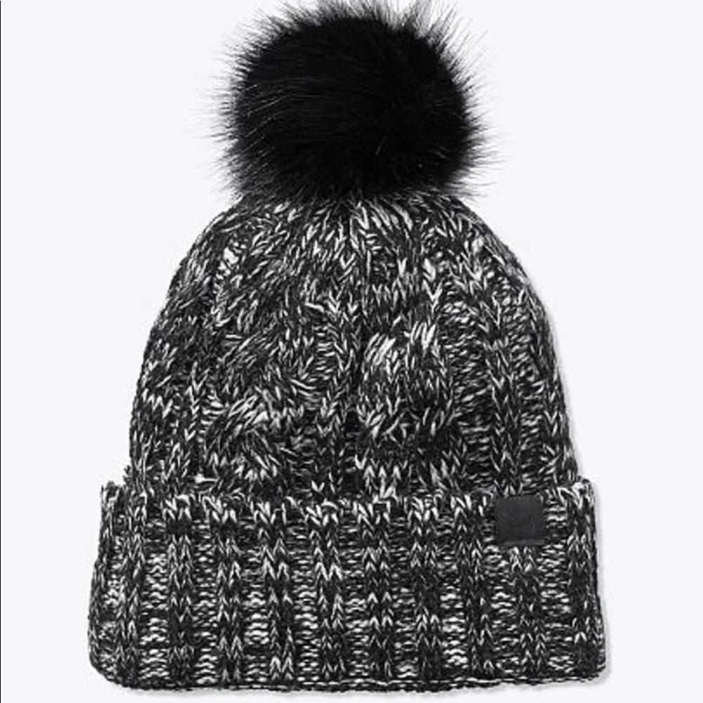 PINK SHERPA LINED BEANIE